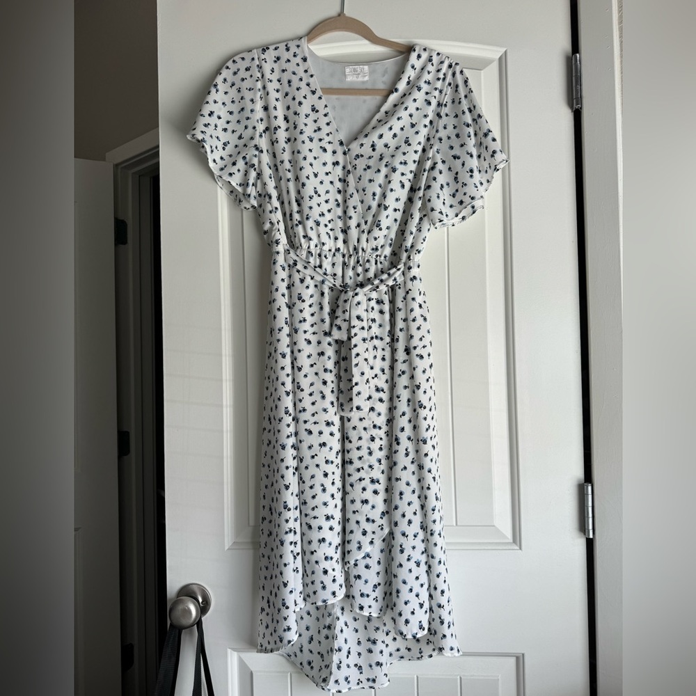 Floral wrap dress